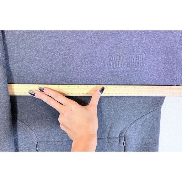 Gymshark Mock Neck Gray Tunic Women's Sweatshirt Small - Picture 8 of 9
